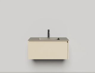 Подвесная тумба Salini Domino 27D108IN 80см эмаль/гладкий фасад под встраиваемую раковину